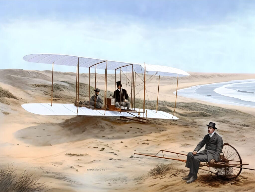 Los hermanos Wright y el primer avión de la historia